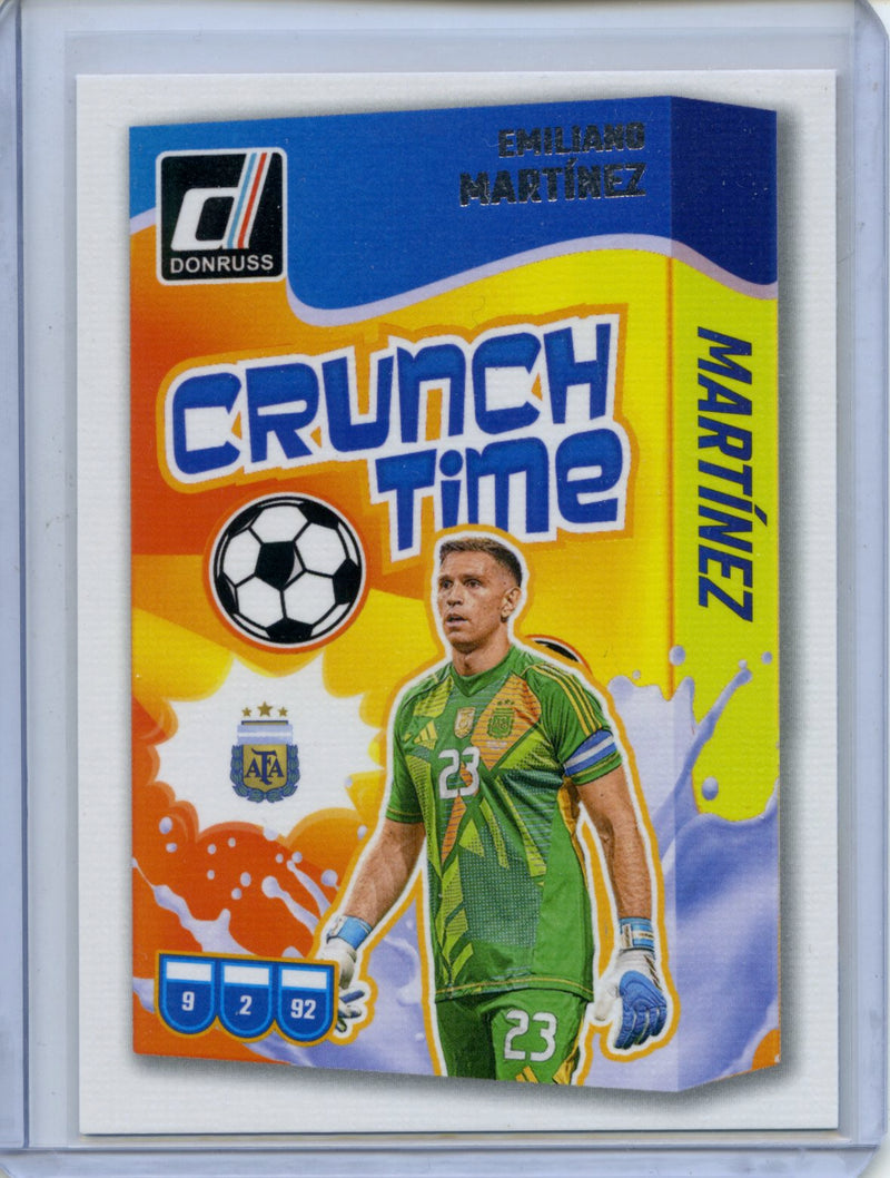2024-25 Donruss Emiliano Martinez Crunch Time Silver