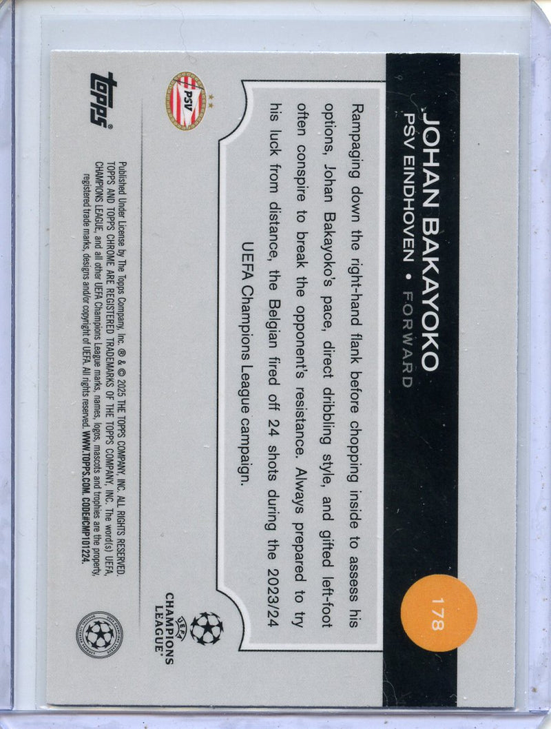 2024-25 Topps Chrome UEFA Club Comps Johan Bakayoko Wave