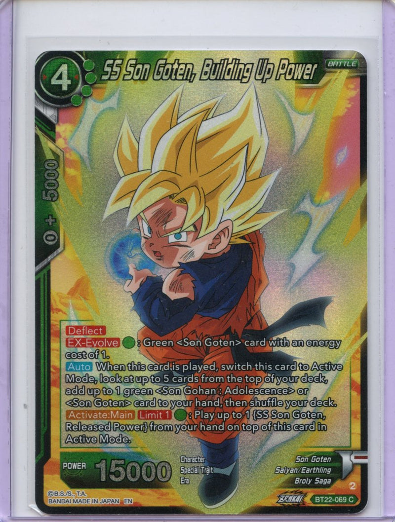 SS Son Goten, Building Up Power - Critical Blow BT22-069 C Foil