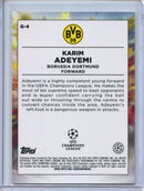 2022-23 Topps Chrome UEFA Karim Adeyemi Golazo