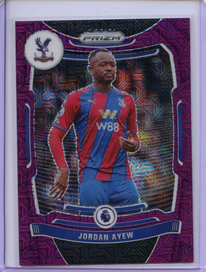 2021-22 Panini Prizm Premier League Jordan Ayew Purple Mojo Prizm