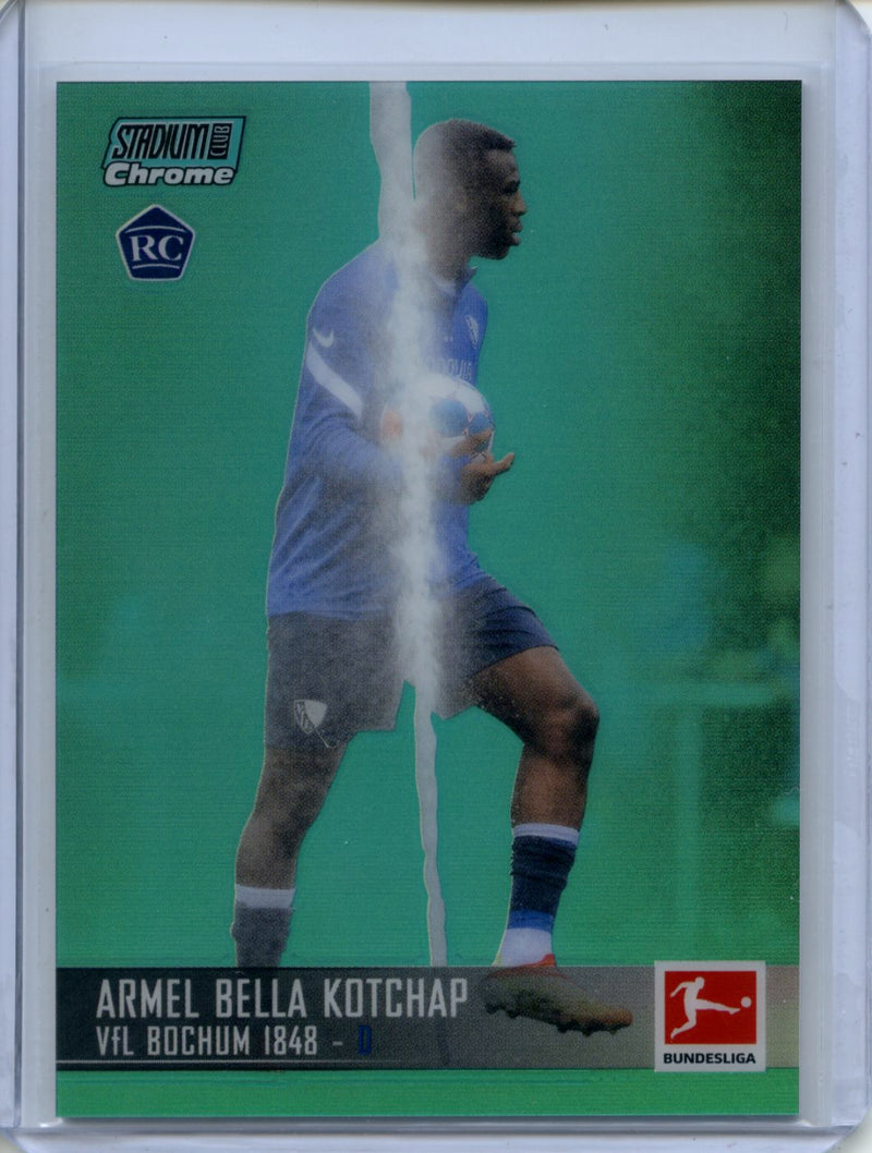 2021-22 Topps Bundesliga Stadium Club Chrome Armel Bella Kotchap Aqua Refractor 18/199