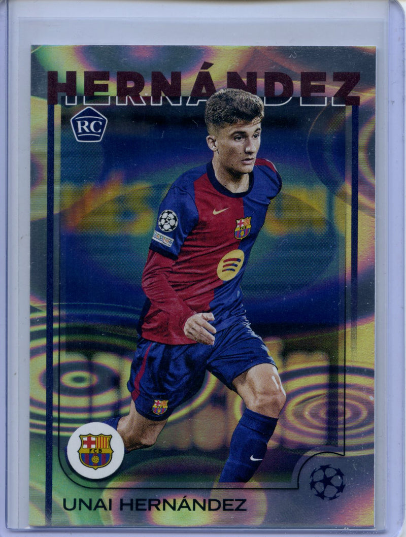 2024-25 Topps UEFA CC Unai Hernandez Rain Drops