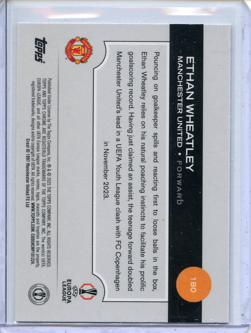 2024-25 Topps Chrome UEFA Club Comps Ethan Wheatley Wave