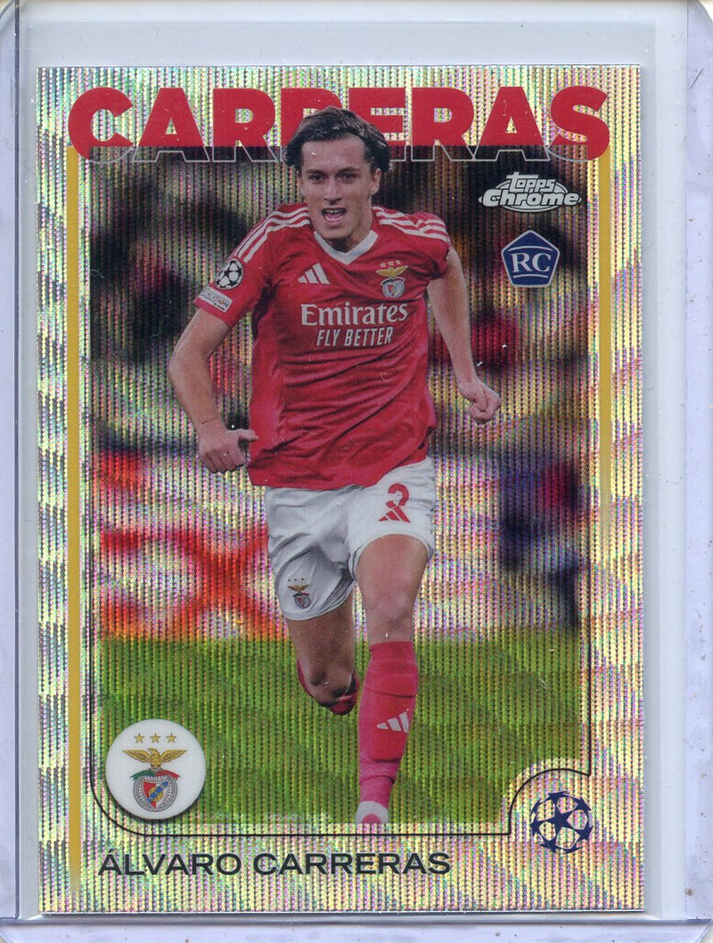 2024-25 Topps Chrome UEFA Club Comps Alvaro Carreras Wave