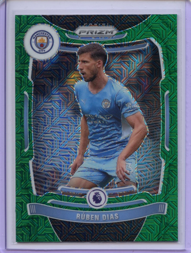 2021-22 Panini Prizm Premier League Ruben Dias Green Mojo Prizm