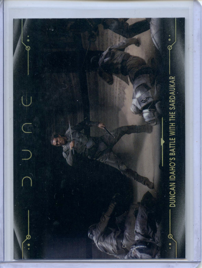 2024 Topps Dune Chrome Duncan Idaho's Battle With The Sardaukar Refractor