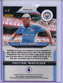 2021-22 Panini Prizm Premier League Riyad Mahrez Green Mojo Prizm