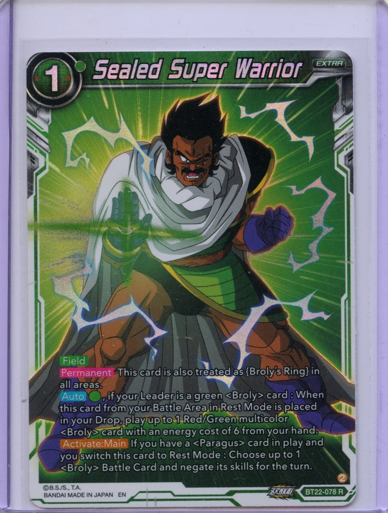 Sealed Super Warrior - Critical Blow BT22-078 R Foil