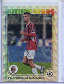 2024-25 Topps Chrome UEFA Club Comps Francesco Camarda Wave