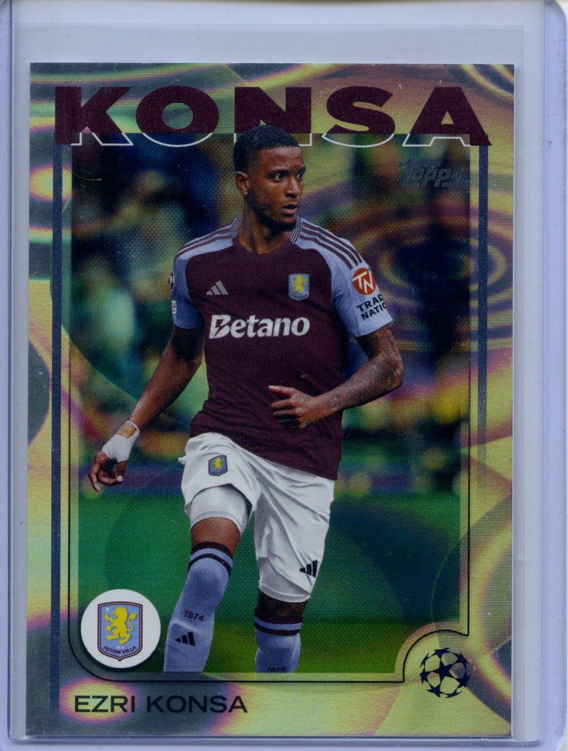 2024-25 Topps UEFA CC Ezri Konsa Rain Drops