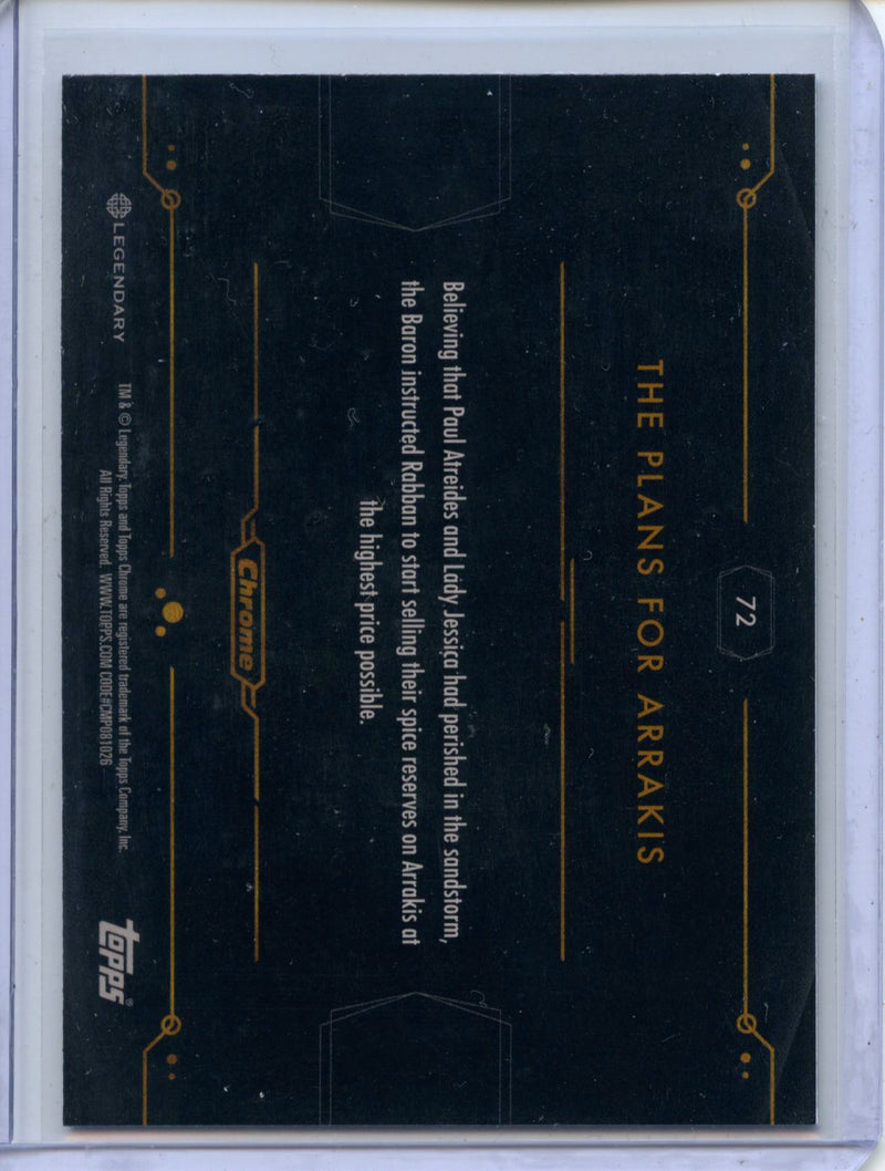 2024 Topps Dune Chrome The Plans For Arrakis Refractor