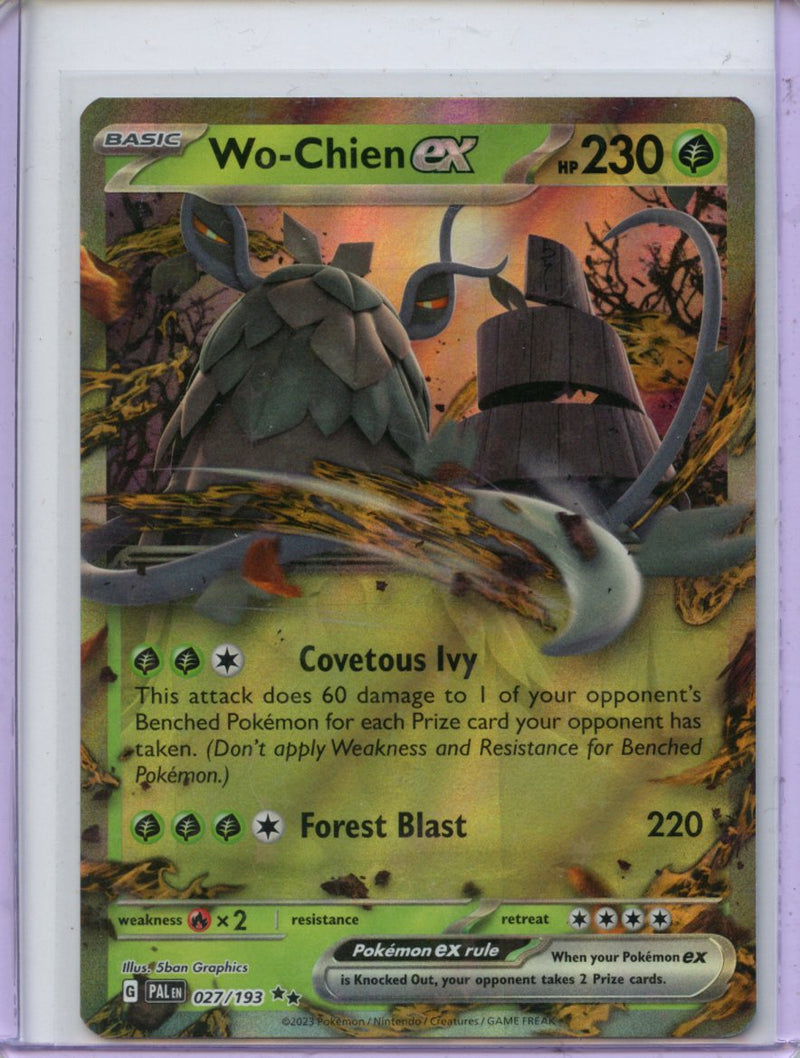 Pokemon TCG Scarlet & Violet Paldea Evolved Wo-Chien EX 27/193