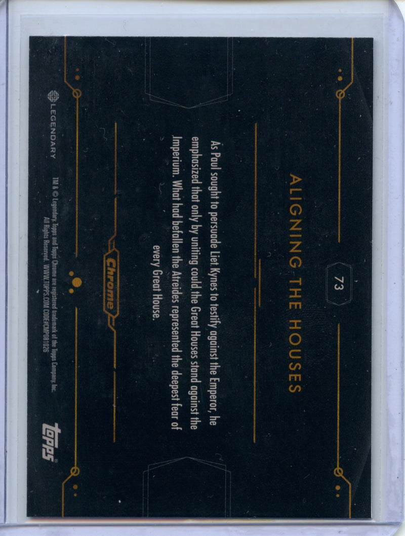 2024 Topps Dune Chrome Aliging The Houses Refractor