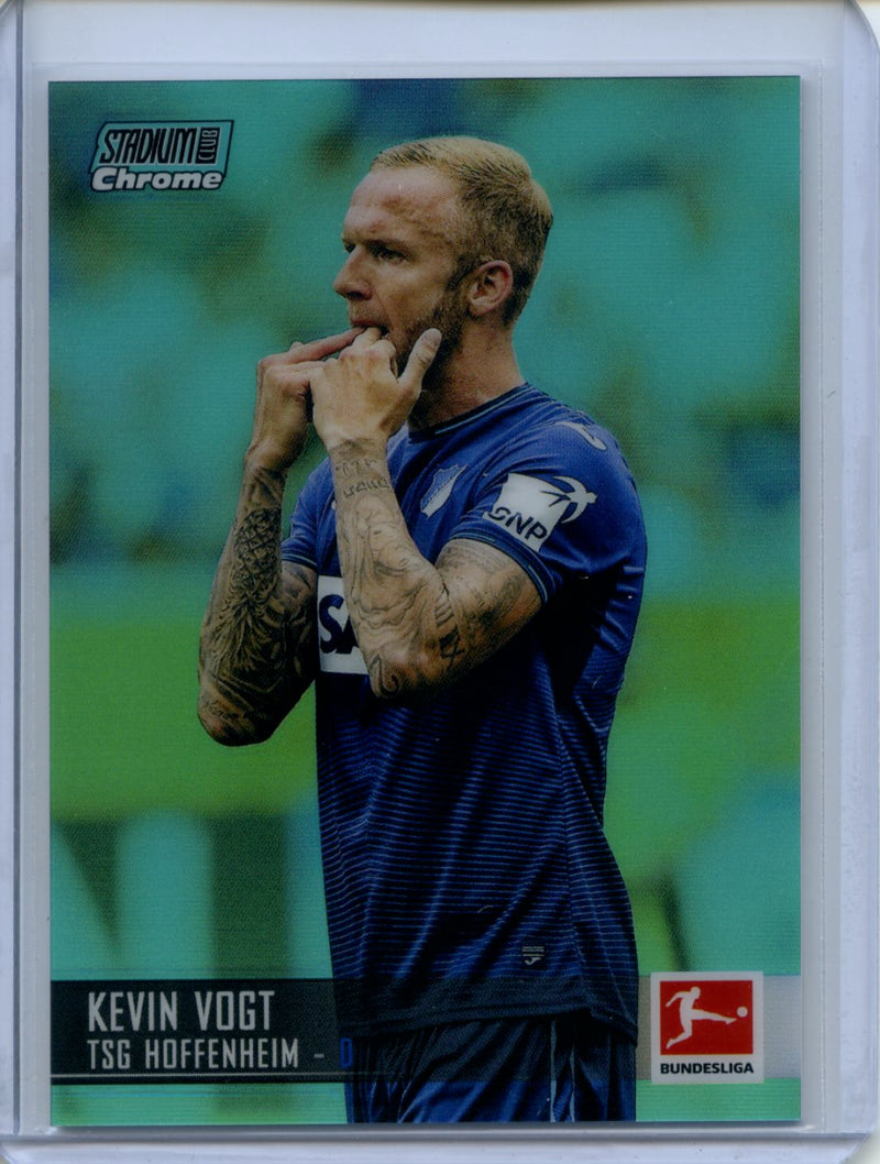 2021-22 Topps Bundesliga Stadium Club Chrome Kevin Vogt Aqua Refractor 122/199
