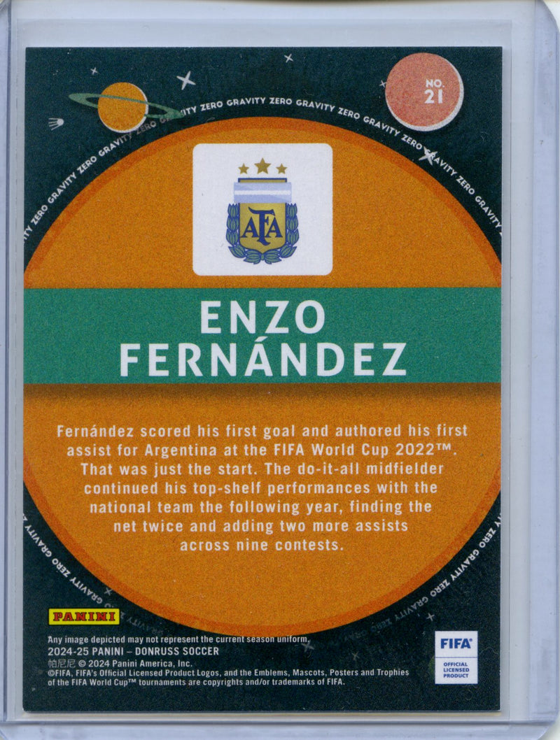 2024-25 Donruss Enzo Fernandez Zero Gravity Silver