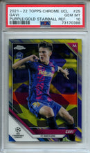 2021-22 Topps Chrome UCL Gavi Purple/Gold Starball Refractor