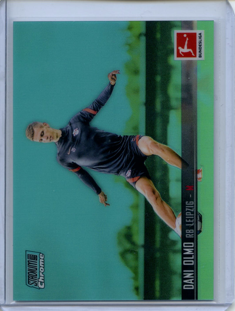2021-22 Topps Bundesliga Stadium Club Chrome Dani Olmo Aqua Refractor 198/199