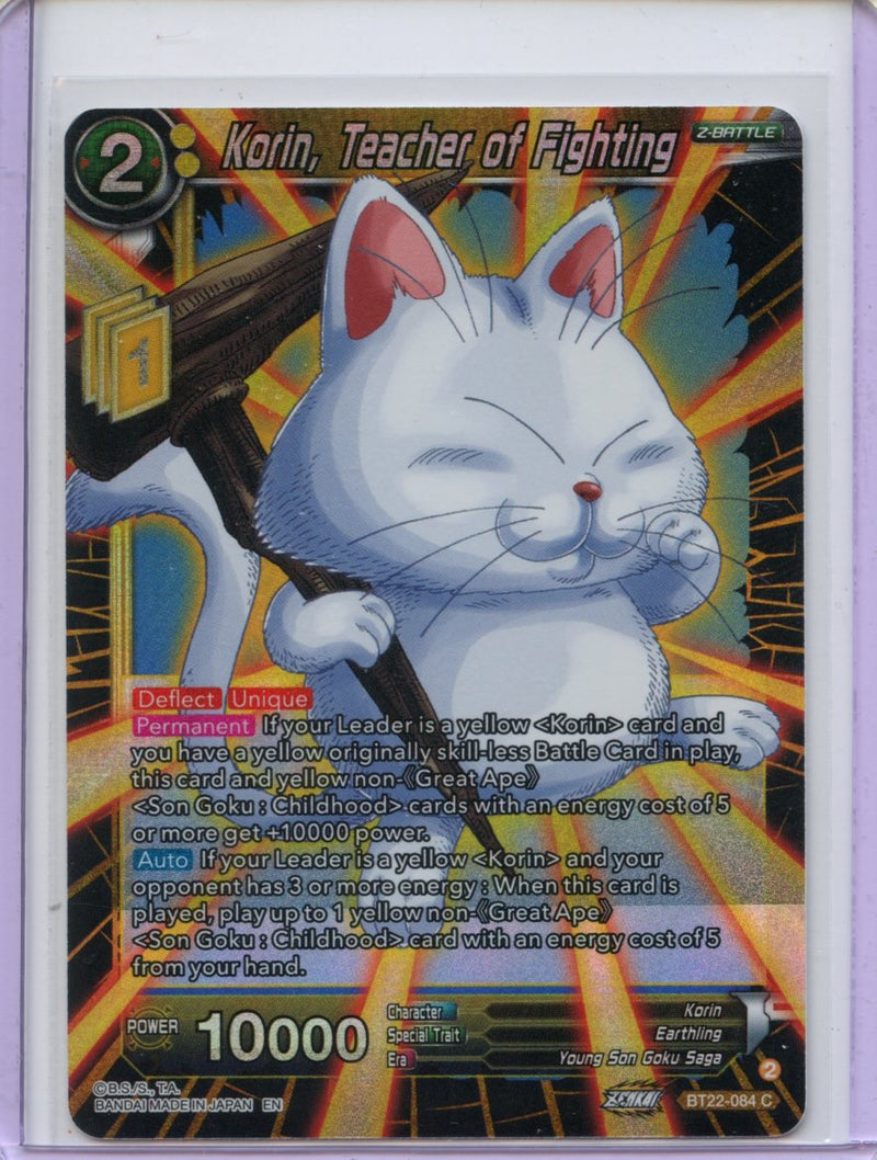 Korin, Teacher of Fighting - Critical Blow BT22-084 C Foil