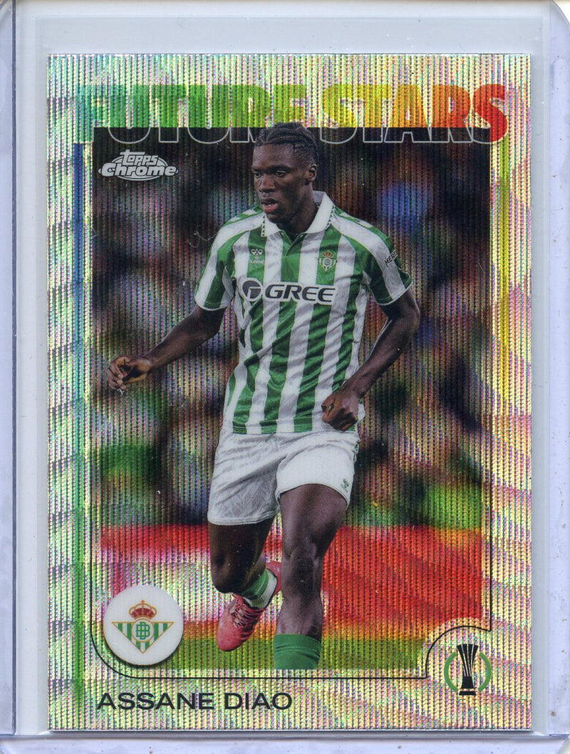 2024-25 Topps Chrome UEFA Club Comps Assane Diao Wave