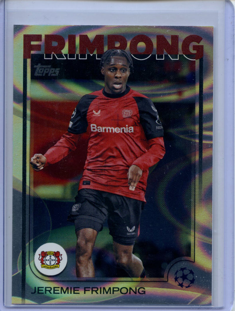 2024-25 Topps UEFA CC Jeremie Frimpong Rain Drops
