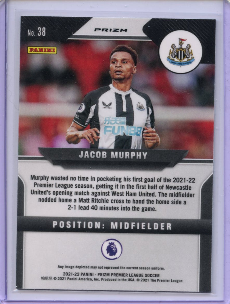 2021-22 Panini Prizm Premier League Jacob Murphy Green Mojo Prizm