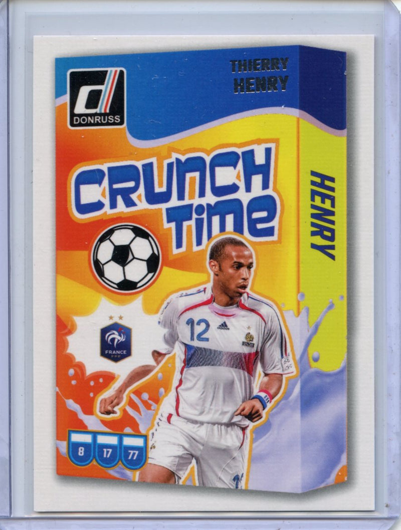 2024-25 Donruss Thierry Henry Crunch Time Silver