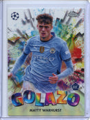 2024-25 Topps Chrome UEFA Club Comps Matty Warhurst Golazo GZ-11