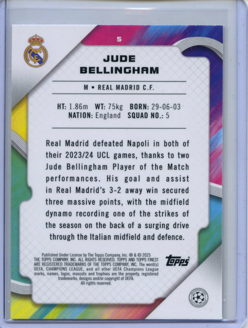 2024-25 Topps Finest UEFA Jude Bellingham