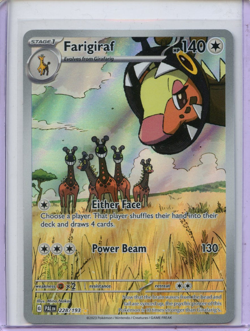 Pokemon TCG Scarlet & Violet Paldea Evolved Farigiraf 228/193