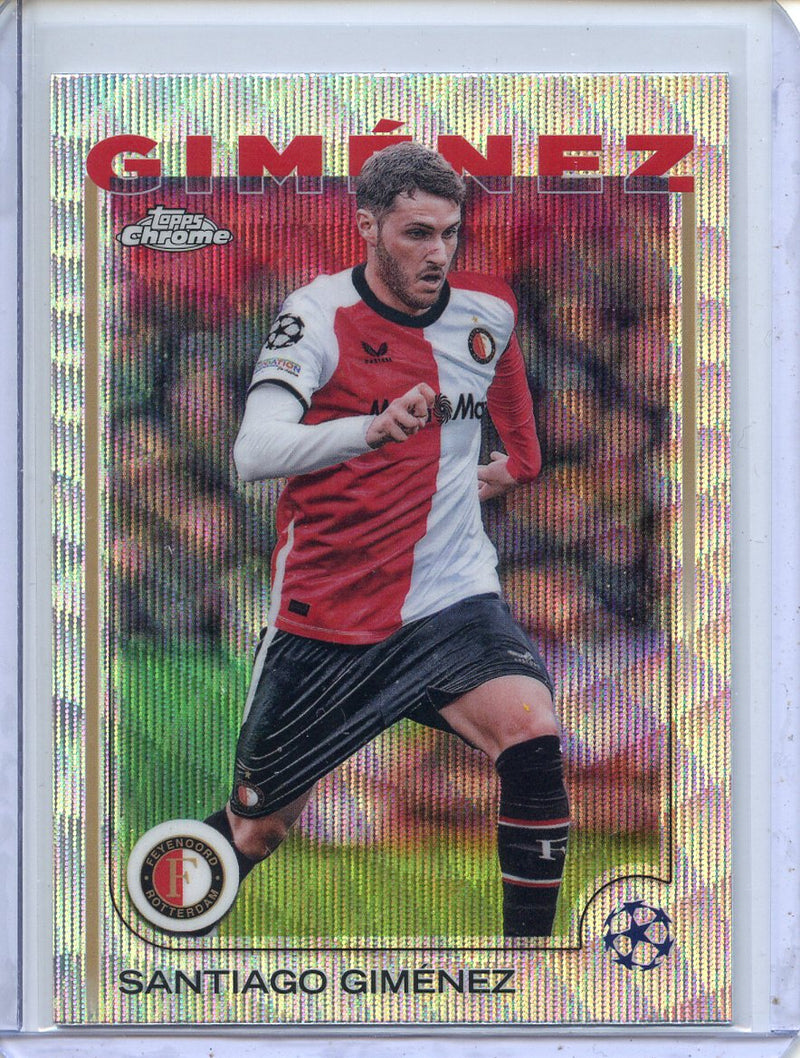 2024-25 Topps Chrome UEFA Club Comps Santiago Gimenez Wave