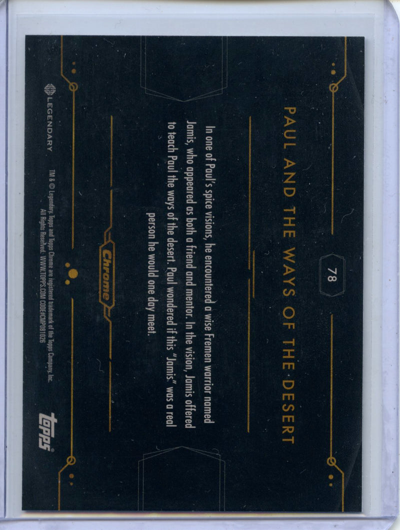 2024 Topps Dune Chrome Paul And The Ways Of The Desert Refractor