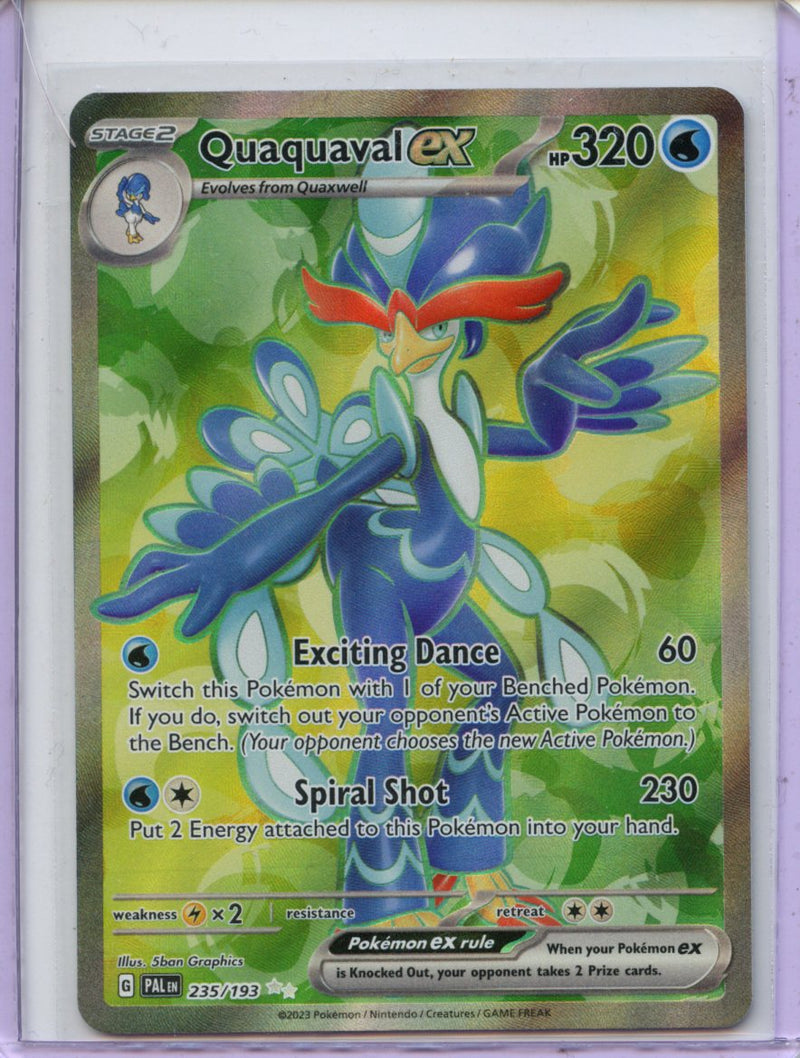 Pokemon TCG Scarlet & Violet Paldea Evolved Quaquaval EX 235/193