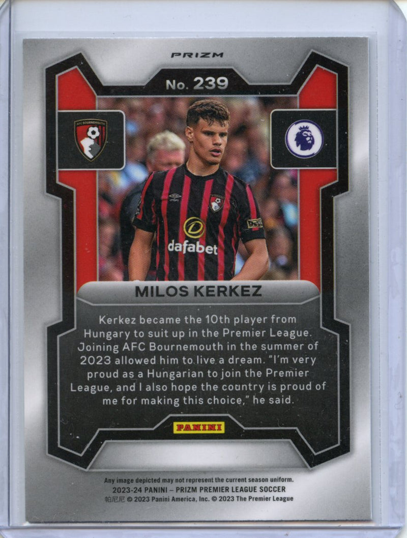 2023-24 Prizm Premier League Milos Kerkez Breakaway Prizm