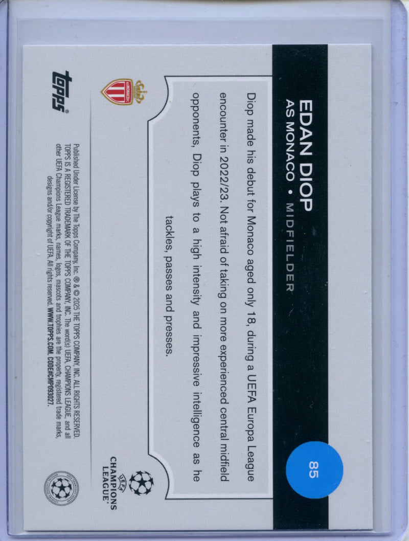 2024-25 Topps UEFA CC Edan Diop Rain Drops