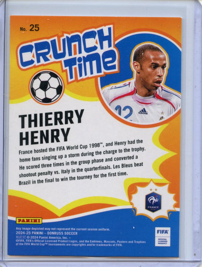 2024-25 Donruss Thierry Henry Crunch Time