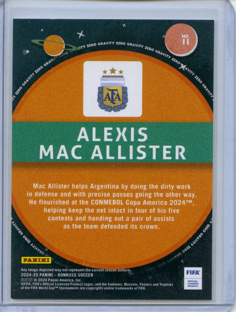 2024-25 Donruss Alexis Mac Allister Zero Gravity