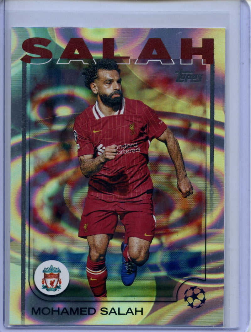 2024-25 Topps UEFA CC Mohamed Salah Rain Drops
