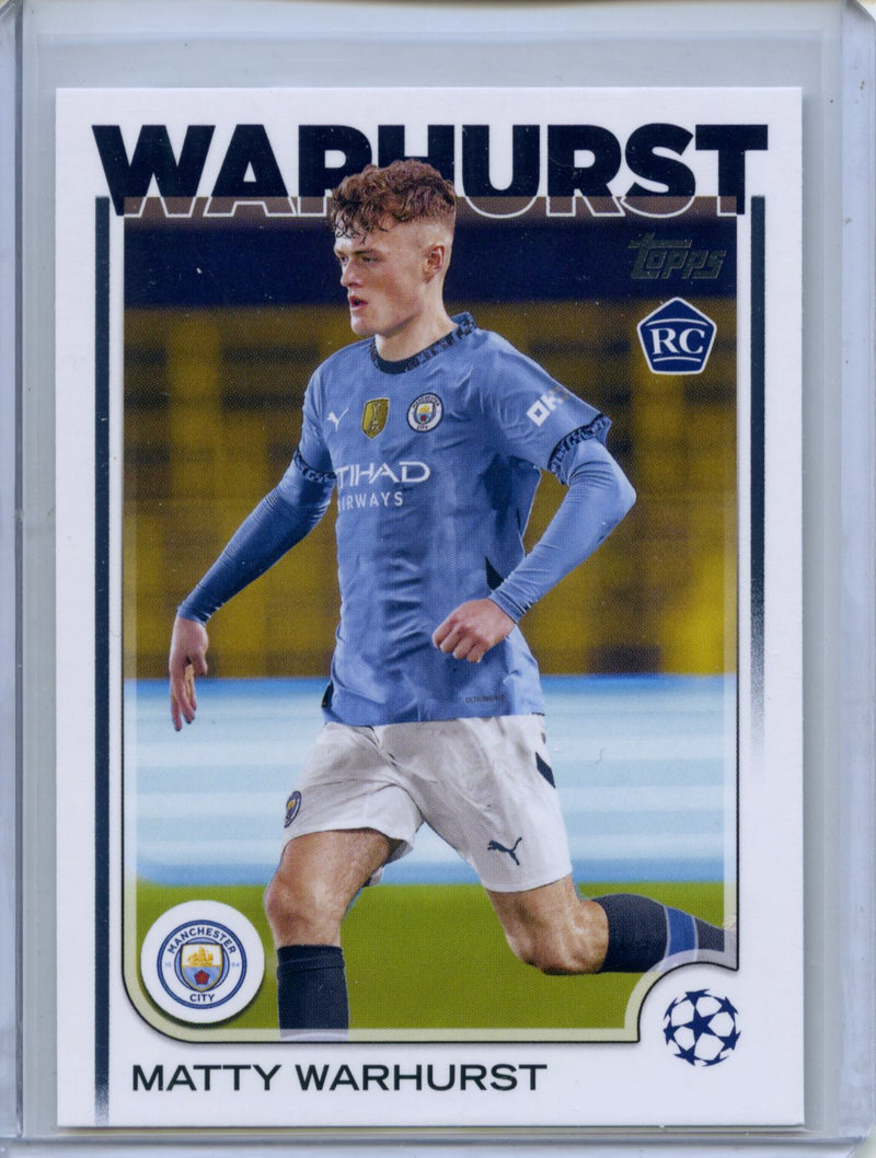 2024-25 Topps UEFA CC Matty Warhurst