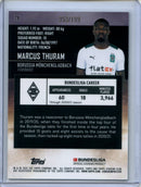 2021-22 Topps Bundesliga Stadium Club Chrome Marcus Thuram Aqua Refractor 53/199