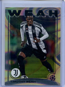 2024-25 Topps UEFA CC Timothy Weah Rain Drops