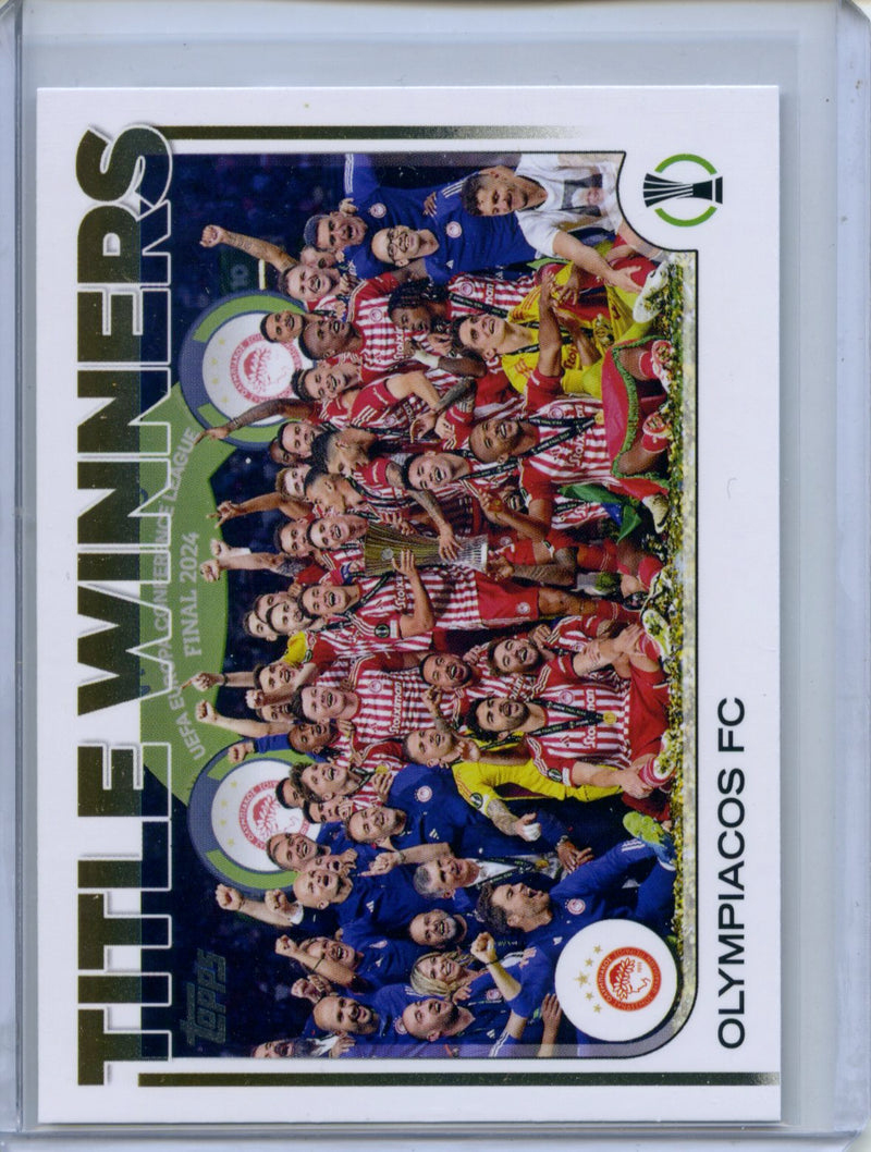 2024-25 Topps UEFA CC Olympiacos Title Winners