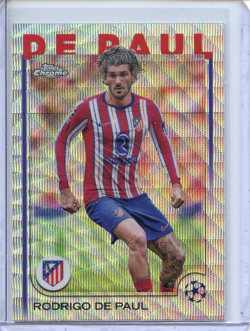 2024-25 Topps Chrome UEFA Club Comps Rodrigo de Paul Wave