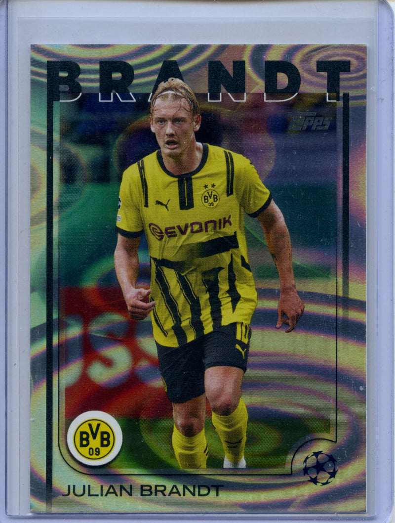 2024-25 Topps UEFA CC Julian Brandt Rain Drops
