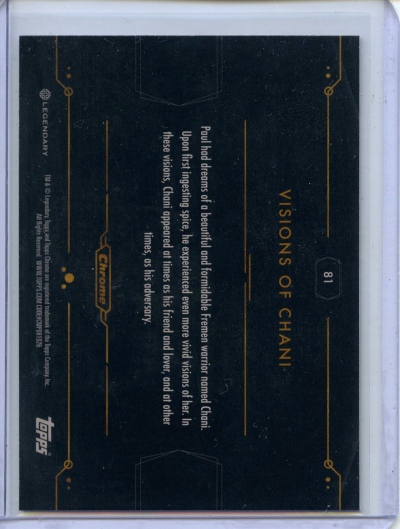 2024 Topps Dune Chrome Visions Of Chani Refractor