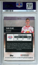 2021-22 Topps Stadium Club Chrome Bundesliga Dani Olmo Orange/Blue Electric Charge Refractor 10/10