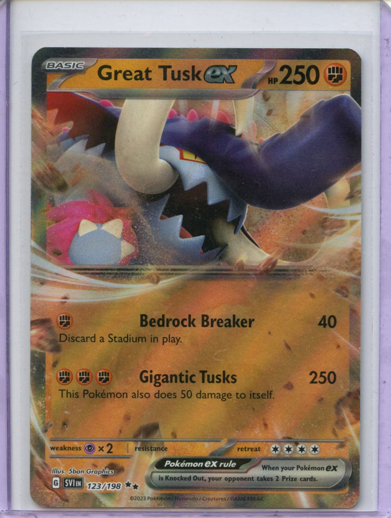 Pokemon TCG Scarlet & Violet Great Tusk EX 123/198