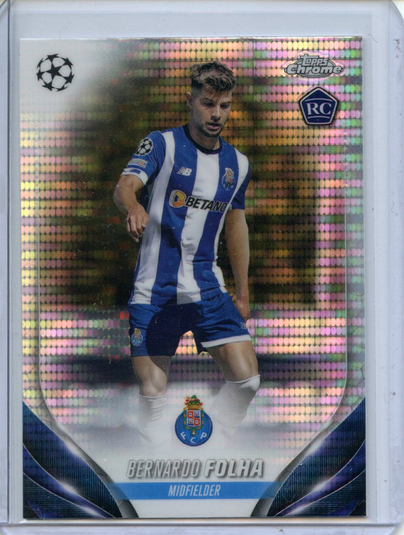 2023-24 Topps Chrome UEFA Bernardo Folha Pulsar Refractor