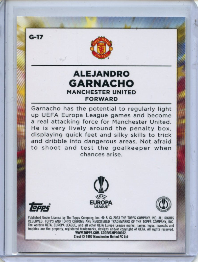 2022-23 Topps Chrome UEFA Alejandro Garnacho Golazo