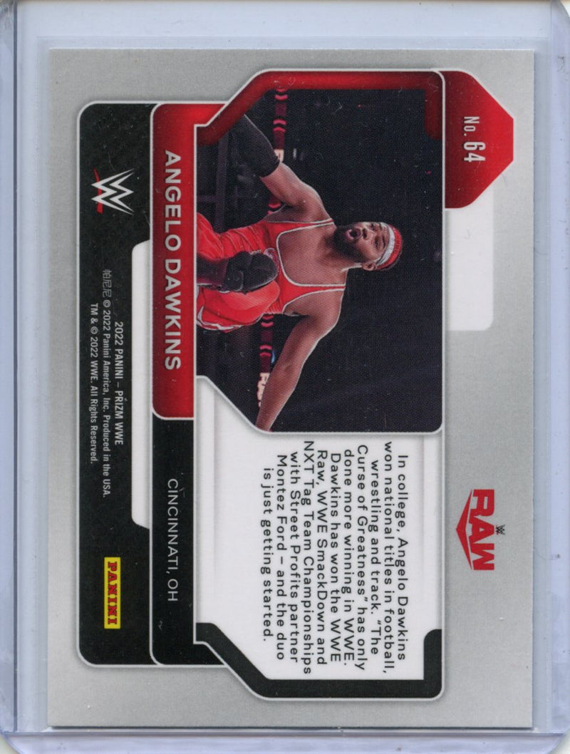 2022 Prizm WWE Angelo Dawkins